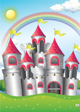 Princess Castle Backdrop Banner - 2m H x 1.3m W
